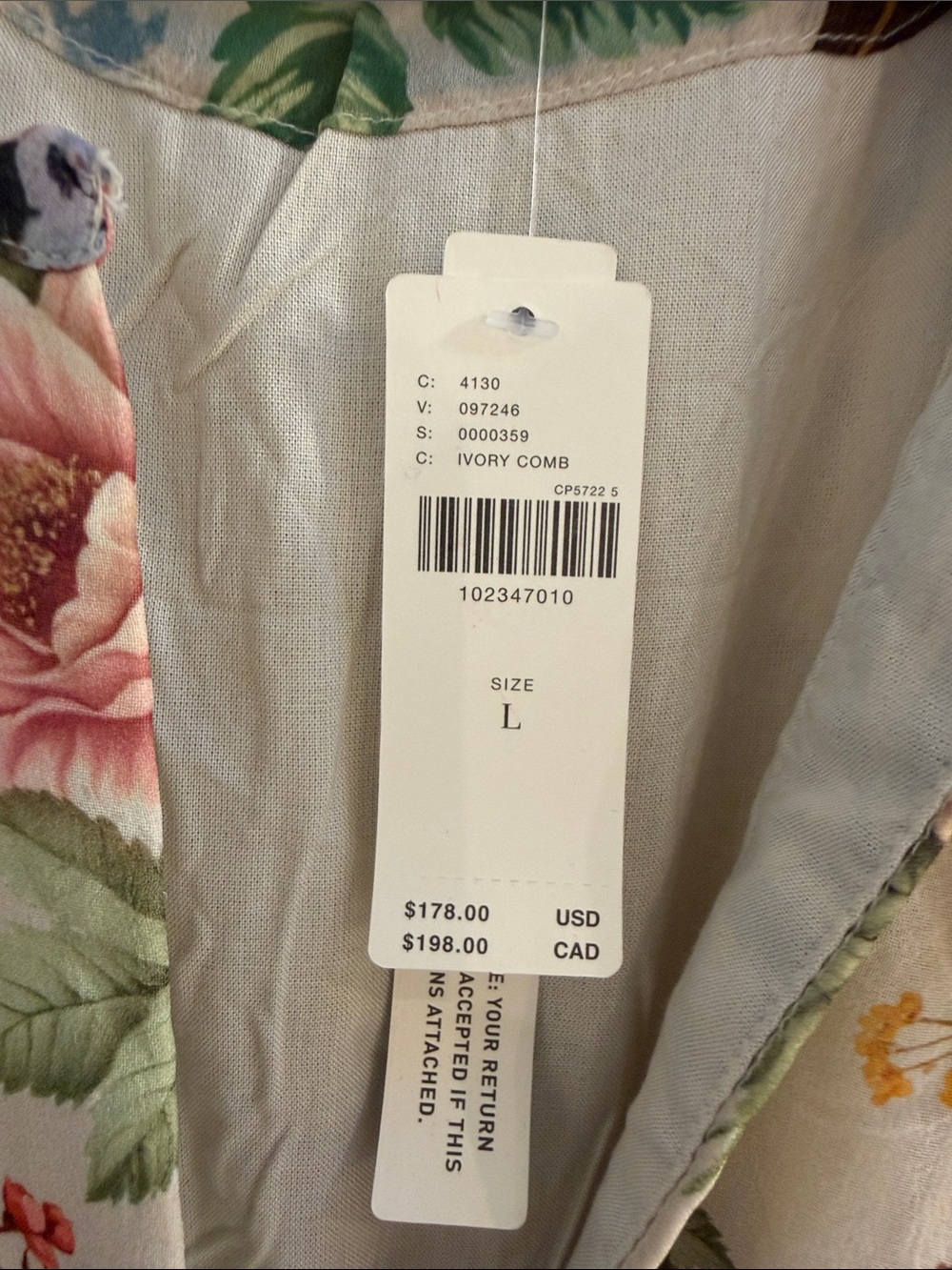 NWT Anthropologie Somerset Floral Chiffon Edition Maxi Dress Size L - Picture 7 of 15